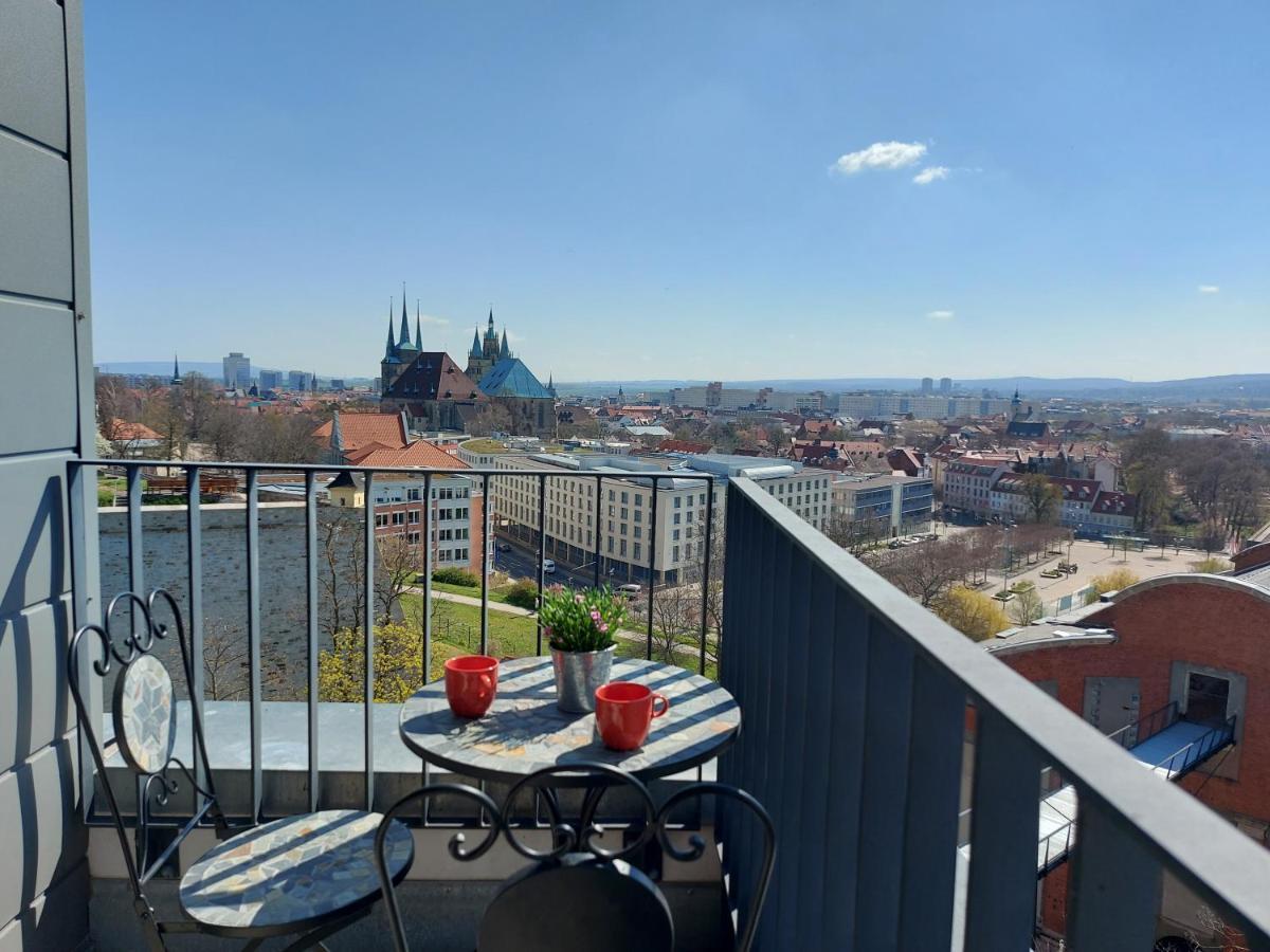 At The Top - Penthouse Ueber Den Daechern Der Stadt Erfurt Dış mekan fotoğraf